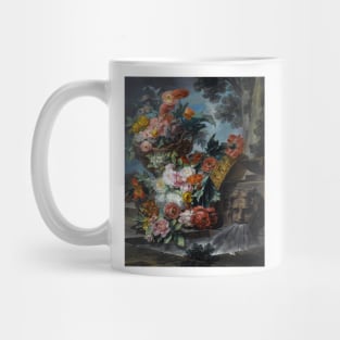 An Outdoor Scene With A Pool Of Water by Miguel Parra Abril Mug